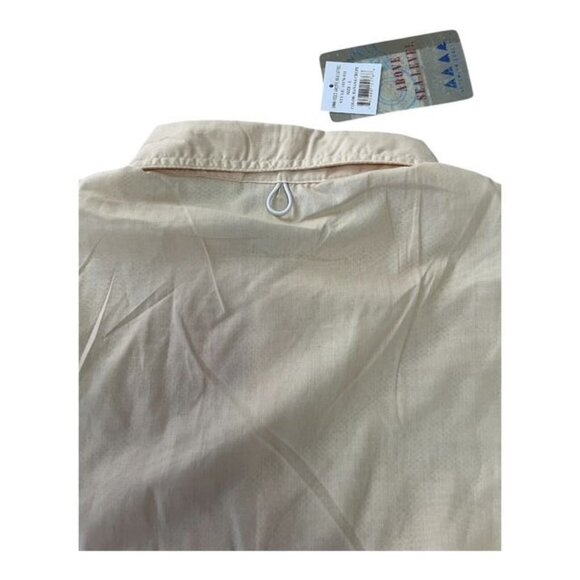 Y2K 10,000 Ft Above Sea Level Men’s Safari Fishing Shirt – Size L – Yellow – NWT - Picture 7 of 9